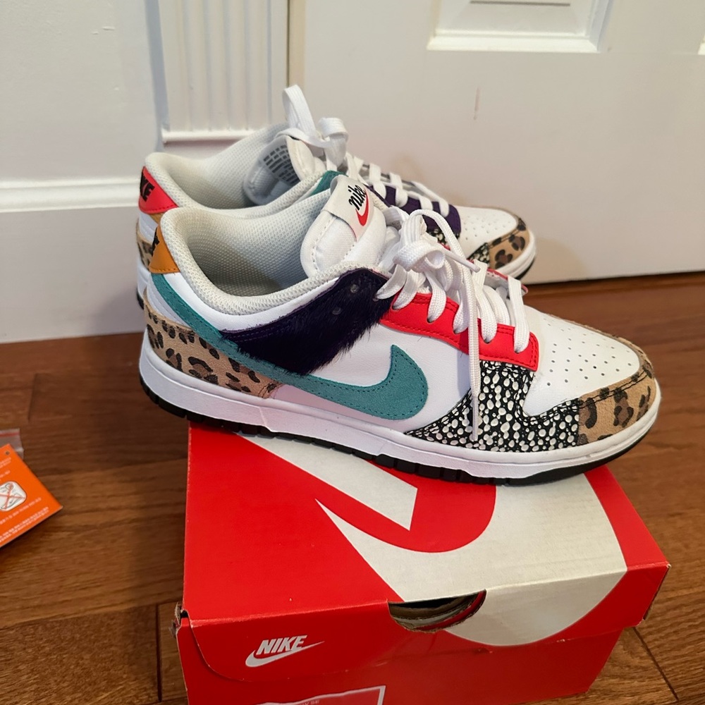 EUC Nike Safari Mix Low Dunk, size 7.5